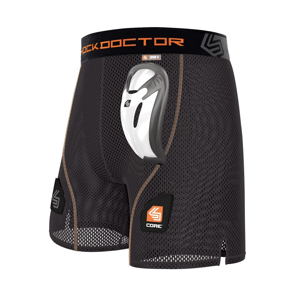 Shock Doctor Core Loose Adult Hockey Shorts With BioFlex Cup 1 Shock Doctor Core Loose Adult Hockey Shorts With BioFlex Cup