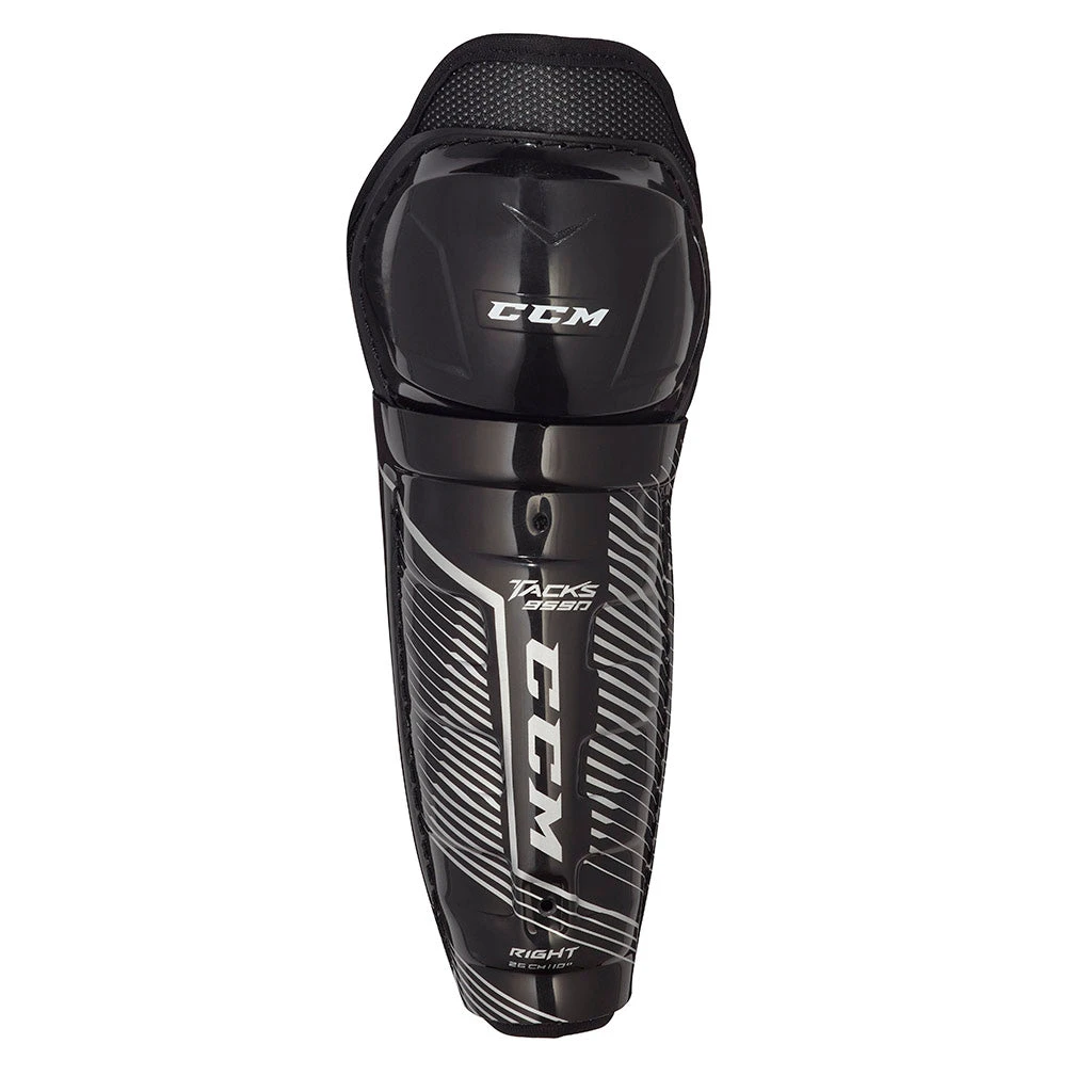 CCM Tacks 9550 Youth Ice Hockey Shin Guards 2 CCM Tacks 9550 Youth Ice Hockey Shin Guards - Image 2