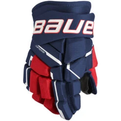 Bauer Supreme M5 Pro Gloves - JUNIOR -Hockey Shop Bauer Supreme M5 Pro Gloves Junior NavyRedWhite