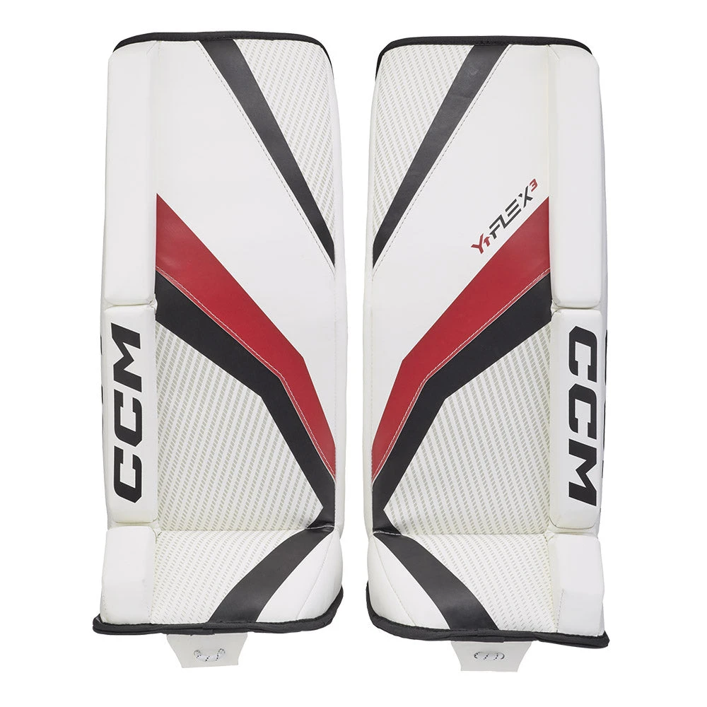 CCM YTFLEX 3 Youth Ice Hockey Goalie Leg Pads 2 CCM YTFLEX 3 Youth Ice Hockey Goalie Leg Pads - Image 2