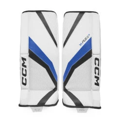 CCM YTFLEX 3 Youth Ice Hockey Goalie Leg Pads 5 CCM YTFLEX 3 Youth Ice Hockey Goalie Leg Pads -Hockey Shop GPYFX3 WHTRYL 01