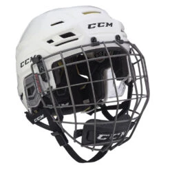 CCM Tacks 310 Senior Hockey Helmet W/ Cage 25 CCM Tacks 310 Senior Hockey Helmet W/ Cage -Hockey Shop HT310C WHT 1