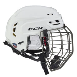 CCM Tacks 310 Senior Hockey Helmet W/ Cage 27 CCM Tacks 310 Senior Hockey Helmet W/ Cage -Hockey Shop HT310C WHT 3