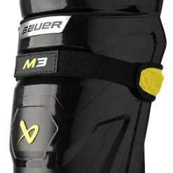 Bauer Supreme M3 Intermediate Ice Hockey Shin Guards -Hockey Shop M3 SR strap detail c0af7c1d a7ad 4a0c ab23 6f2174108ef8