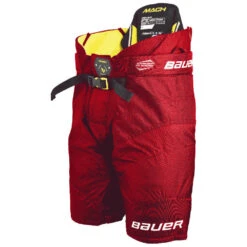 Bauer Supreme Mach Junior Ice Hockey Pants -Hockey Shop MACH JR front RED
