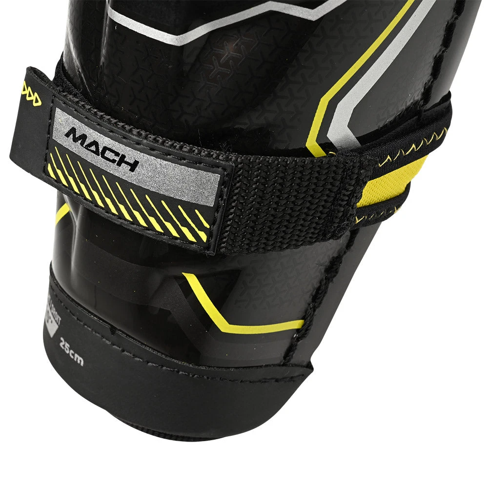 Bauer Supreme Mach Youth Ice Hockey Shin Guards 3 Bauer Supreme Mach Youth Ice Hockey Shin Guards - Image 3