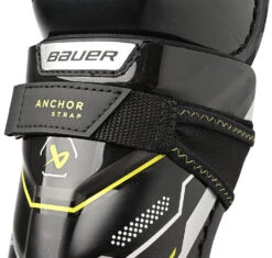 Bauer Supreme Mach Youth Ice Hockey Shin Guards 13 Bauer Supreme Mach Youth Ice Hockey Shin Guards -Hockey Shop MACH YTH strap detail 02