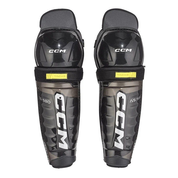 CCM Tacks AS 580 Junior Ice Hockey Shin Guards 1 CCM Tacks AS 580 Junior Ice Hockey Shin Guards