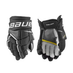 Bauer Supreme Ultrasonic Junior Ice Hockey Gloves -Hockey Shop UltraSonicJr.Black White